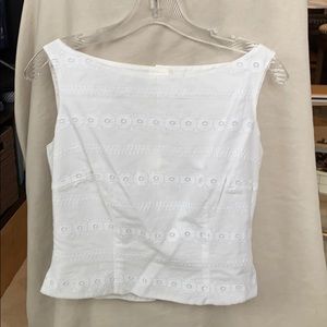 White lace tank